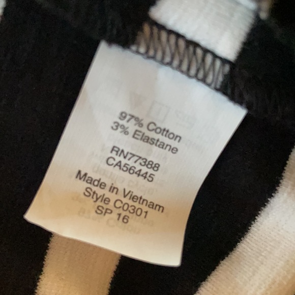 J Crew Daybreak black & white striped dress Sz S - Picture 5 of 6